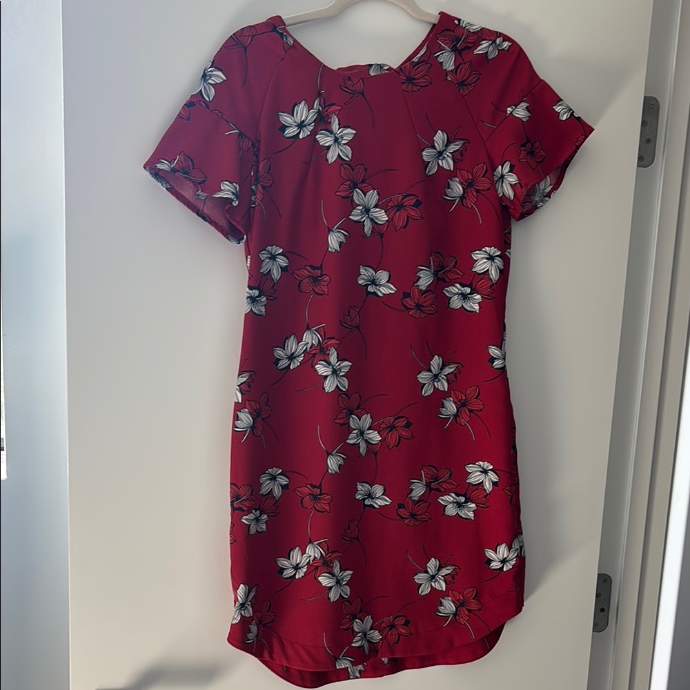 Banana Republic Floral Red Dress